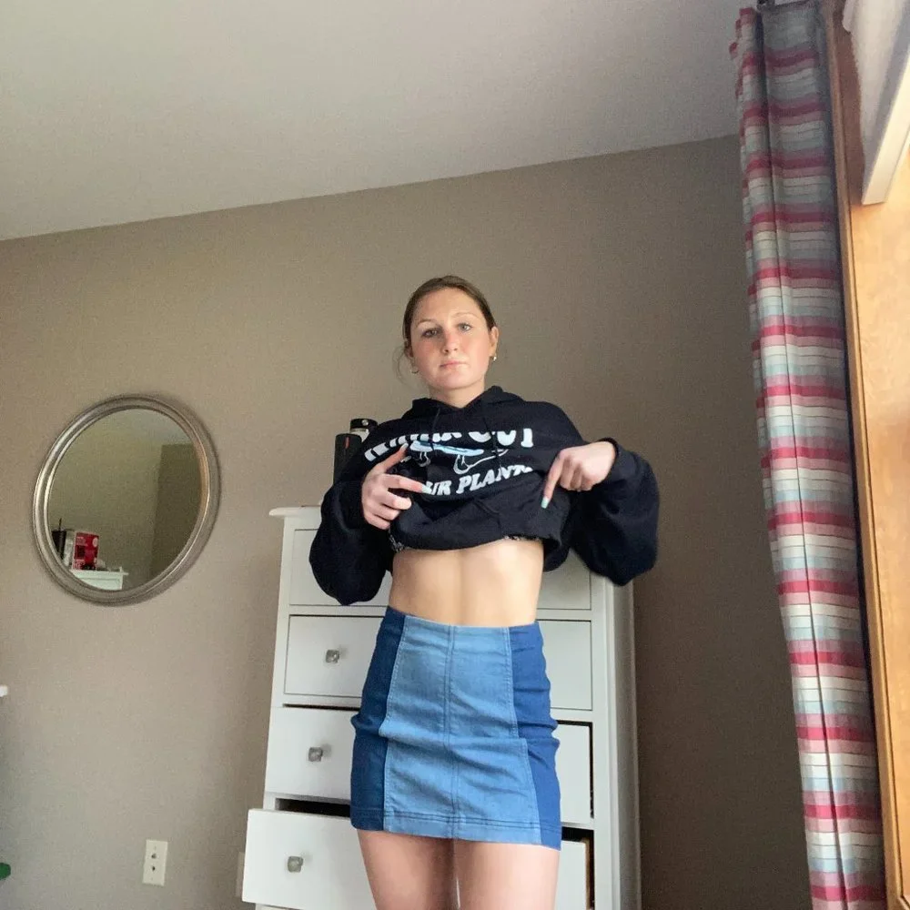 Free People Modern Femme Denim Skirt:) - Picture 2 of 3